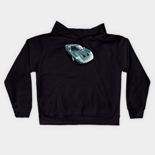 Ford GT 40 Road car in green Kids Hoodie